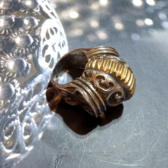 RARE Robert Wander WINC 18kt Sterling Artisan Ring - Picture 3 of 8